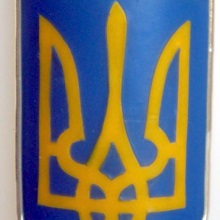 Kerze - Wappen der Ukraine