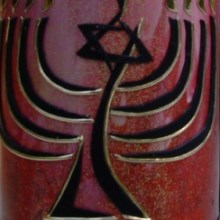 Bougies à décor juif